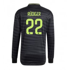 Real Madrid Antonio Rudiger #22 Tredjedrakt 2022-23 Langermet